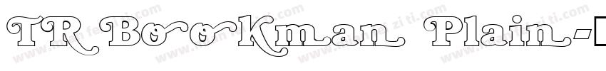 TR Bookman Plain字体转换